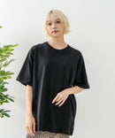 USAコットン ワッペンロゴ刺繍 無地 クルーネック半袖Tシャツ レディース メンズ【DISCUS/ディスカス】