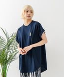 フレンチスリーブ ワンポイント刺繍Tシャツ【TeddyBear/テディベア】