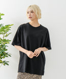 USAコットン ワッペンロゴ刺繍 無地 クルーネック半袖Tシャツ レディース メンズ【DISCUS/ディスカス】