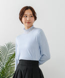 【C-FORT POINT/フォートポイント】シアー 切り替え ハイネック プルオーバー