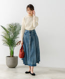 【FORT POINT/フォートポイント】ジャガード シアー 切り替えプルオーバートップス