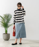 【FORT POINT/フォートポイント】ハイネック ボリューム袖 ロンＴ