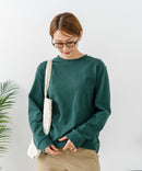 【C-FORTPOINT/フォートポイント】【抜群の伸縮性を誇るフライス素材を使用】ストレッチフライスクルーネックロンT カットソー 柔らかい レイヤード シンプル オンオフ