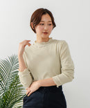 【C-FORT POINT/フォートポイント】ハイネック メロウ配色 プルオーバートップス