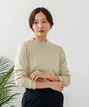 【C-FORT POINT/フォートポイント】ハイネック メロウ配色 プルオーバートップス