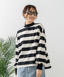 【FORT POINT/フォートポイント】ハイネック ボリューム袖 ロンＴ