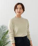 【C-FORT POINT/フォートポイント】ハイネック メロウ配色 プルオーバートップス