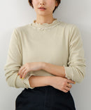 【C-FORT POINT/フォートポイント】ハイネック メロウ配色 プルオーバートップス