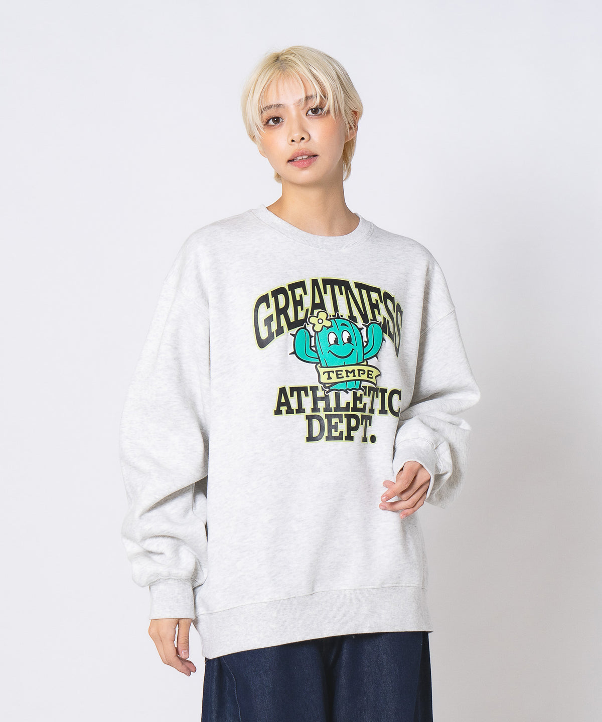 カレッジプリント スウェット レディース DESERT SPORTSWEAR デザート