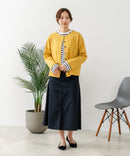 【C-FORT POINT/フォートポイント】バスク天竺 クルーネック カーディガン