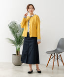 【C-FORT POINT/フォートポイント】バスク天竺 クルーネック カーディガン