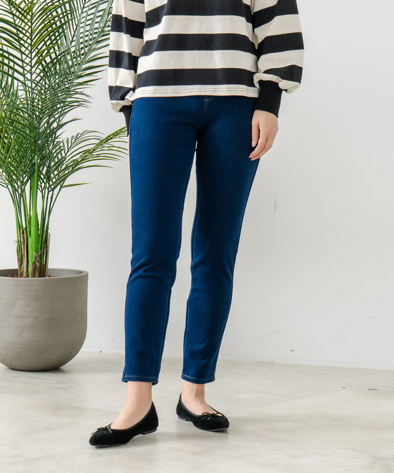 【C-FORT POINT】ポカポカ 裏地 デニムスキニーパンツ