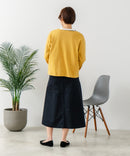 【C-FORT POINT/フォートポイント】バスク天竺 クルーネック カーディガン