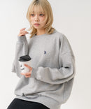 【U.S. POLO ASSN./ユーエスポロアッスン】【程よくゆとりを持たせたベーシックなシルエット】ワンポイントロゴ ダンボールスウェット ダンボールニット 軽量 ハリ感 美シルエット ❘ジーンズメイト公式オンラインショップ