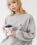 【U.S. POLO ASSN./ユーエスポロアッスン】【程よくゆとりを持たせたベーシックなシルエット】ワンポイントロゴ ダンボールスウェット ダンボールニット 軽量 ハリ感 美シルエット ❘ジーンズメイト公式オンラインショップ