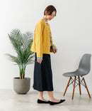 【C-FORT POINT/フォートポイント】バスク天竺 クルーネック カーディガン