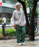 FILA  フェイク レイヤード 胸ワンポイント ロンT