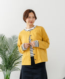 【C-FORT POINT/フォートポイント】バスク天竺 クルーネック カーディガン