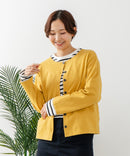 【C-FORT POINT/フォートポイント】バスク天竺 クルーネック カーディガン