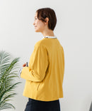 【C-FORT POINT/フォートポイント】バスク天竺 クルーネック カーディガン