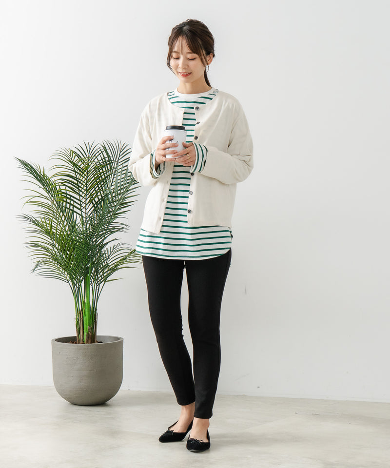 【C-FORT POINT】ポカポカ 裏地 デニムスキニーパンツ