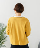 【C-FORT POINT/フォートポイント】バスク天竺 クルーネック カーディガン