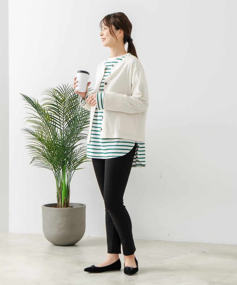 【C-FORT POINT】ポカポカ 裏地 デニムスキニーパンツ