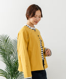 【C-FORT POINT/フォートポイント】バスク天竺 クルーネック カーディガン