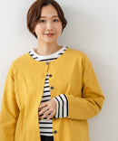 【C-FORT POINT/フォートポイント】バスク天竺 クルーネック カーディガン