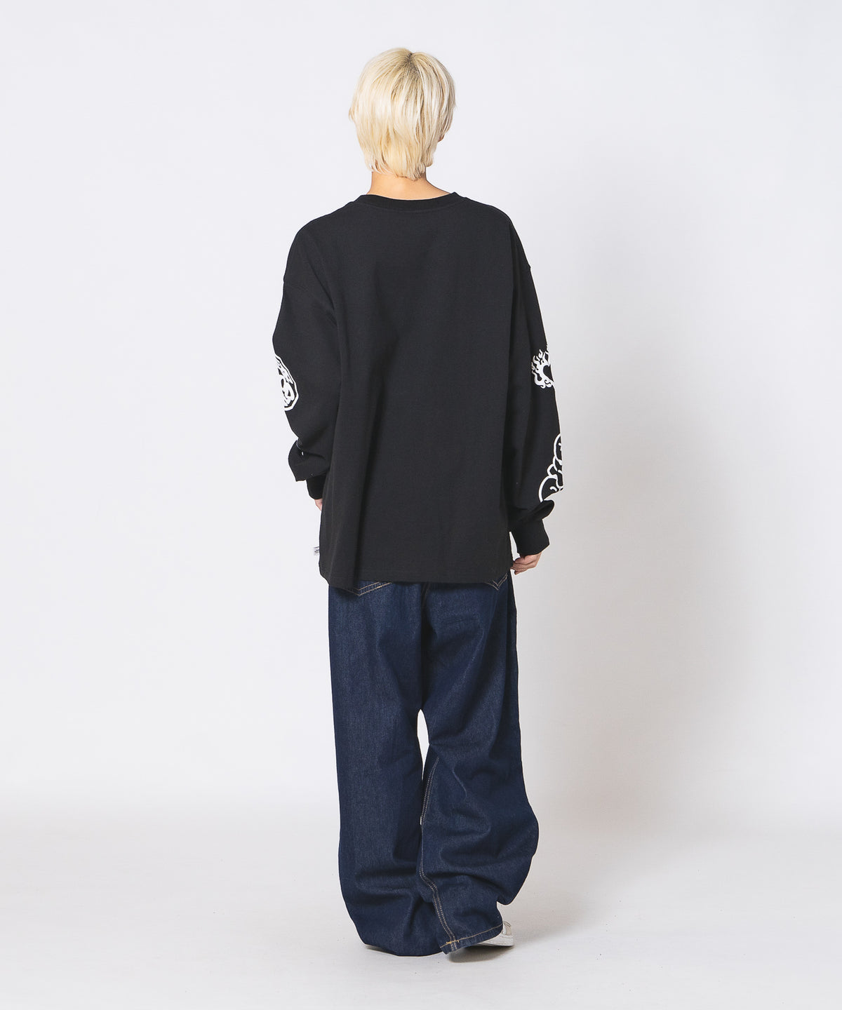 ビックシルエット 総柄 グラフィック ロンT レディース 3017 DESERT