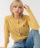 【U.S. POLO ASSN./ユーエスポロアッスン】【程よくゆとりを持たせたリラックスシルエット】ケーブルニットカーディガン クラシカル 羽織り プルオーバー風 きれいめ カジュアル 着回し ❘ジーンズメイト公式オンラインショップ