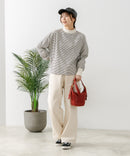 【FORT POINT/フォートポイント】ハイネック ボリューム袖 ロンＴ