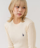 【U.S. POLO ASSN./ユーエスポロアッスン】【程よくゆとりを持たせたリラックスシルエット】ケーブルニットプルオーバー 柔らかい 軽量 ハリ感 ケーブル編み 上品 レイヤード ❘ジーンズメイト公式オンラインショップ