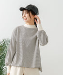 【FORT POINT/フォートポイント】ハイネック ボリューム袖 ロンＴ