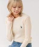 【U.S. POLO ASSN./ユーエスポロアッスン】【程よくゆとりを持たせたリラックスシルエット】ケーブルニットプルオーバー 柔らかい 軽量 ハリ感 ケーブル編み 上品 レイヤード ❘ジーンズメイト公式オンラインショップ