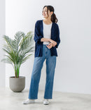 【fort point/フォートポイント】 Vネックオーバーサイズカーディガン UVカット 接触冷感zo