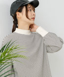 【FORT POINT/フォートポイント】ハイネック ボリューム袖 ロンＴ