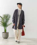 【FORT POINT/フォートポイント】梨地 ロングトッパーカーディガン