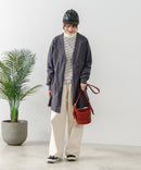 【FORT POINT/フォートポイント】梨地 ロングトッパーカーディガン