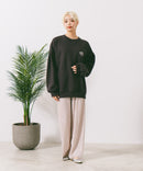 【UNDER WRAPS/アンダーラップス】裏起毛前後刺繍スウェットトレーナー zo