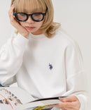 【U.S. POLO ASSN./ユーエスポロアッスン】【程よくゆとりを持たせたベーシックなシルエット】ワンポイントロゴ ダンボールスウェット ダンボールニット 軽量 ハリ感 美シルエット ❘ジーンズメイト公式オンラインショップ