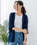 【fort point/フォートポイント】 Vネックオーバーサイズカーディガン UVカット 接触冷感zo