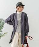 【FORT POINT/フォートポイント】梨地 ロングトッパーカーディガン