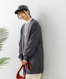 【FORT POINT/フォートポイント】梨地 ロングトッパーカーディガン