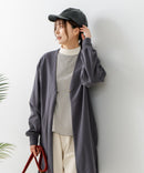 【FORT POINT/フォートポイント】梨地 ロングトッパーカーディガン