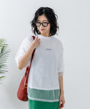 【CONVERSE/コンバース】チュールレイヤード Tシャツ zo