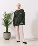 【UNDER WRAPS/アンダーラップス】裏起毛前後刺繍スウェットトレーナー zo