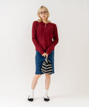 【U.S. POLO ASSN./ユーエスポロアッスン】【コンパクトすぎずルーズすぎない絶妙なサイズ感】ケーブルニットポロシャツ ケーブル編み 配色デザイン 柔らかい カジュアル きれいめ ❘ジーンズメイト公式オンラインショップ