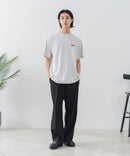 【BRKNHOME/ブロークンホーム】×【ZERO STAIN/ゼロステイン】【上品なチェーン刺繍ロゴ】コラボTシャツ 汗染み防止 ワンポイント オーバーサイズ
