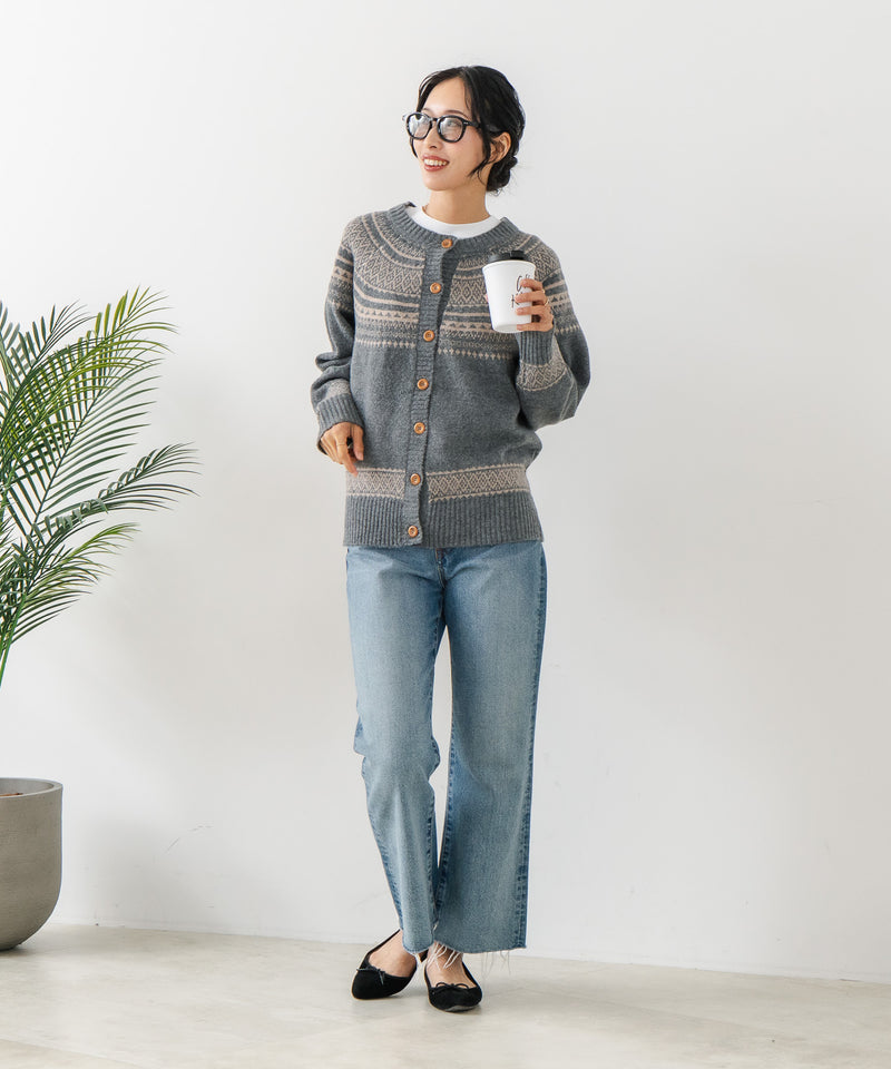 【C-FORTPOINT/フォートポイント】求心柄カーディガン